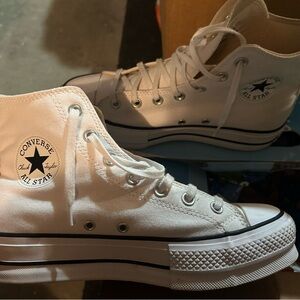 Converse All Star White Canvas High-Tops